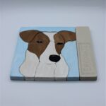 Puzle apilable perro azul